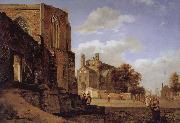Jan van der Heyden Cathedral Landscape oil on canvas
